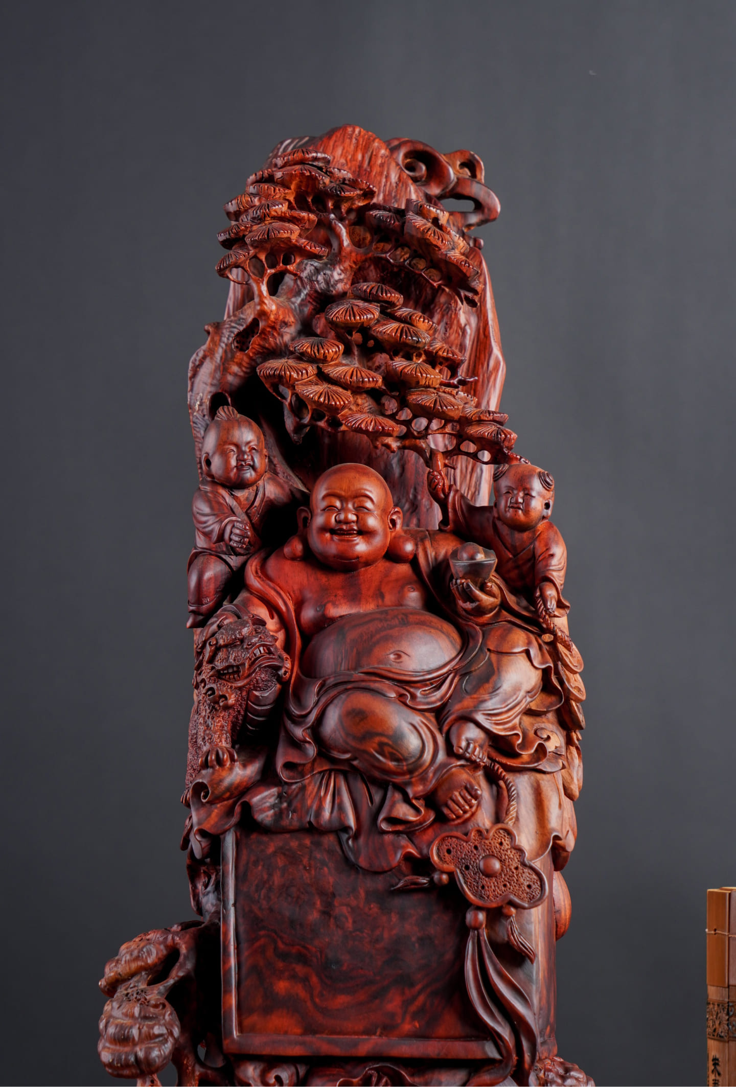 Đồ gỗ đẹp Liên Hà-Tượng phật Di lặc gỗ nu trắc 383016