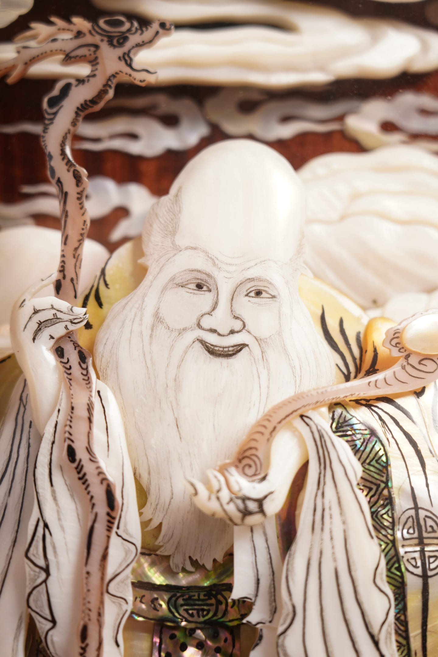 Đồ gỗ đẹp Liên Hà-Tranh thọ tử đàn đỏ